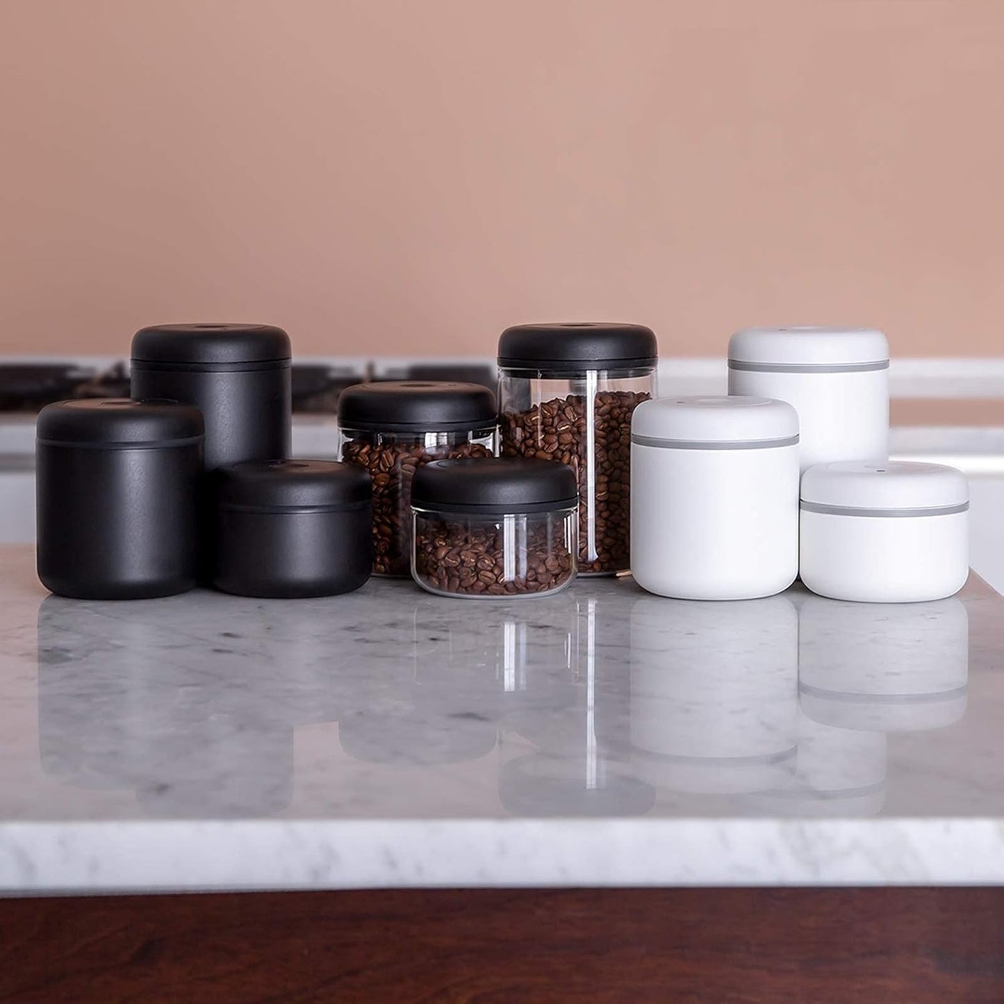 Atmos Vacuum Canister - 0.7 L Matte Black Stainless Steel