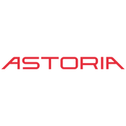 Red 'Astoria' logo on a white background