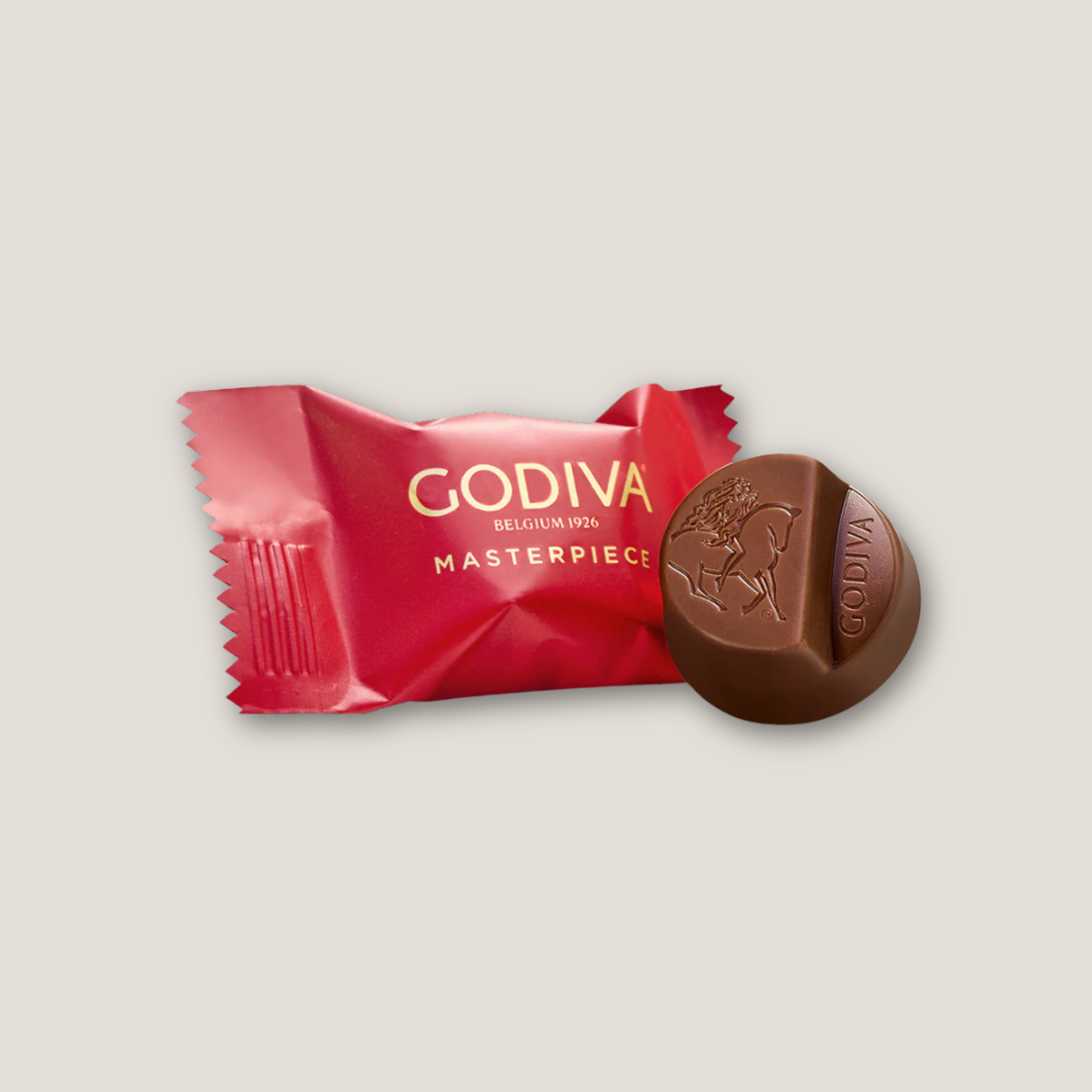 Godiva chocolate bar with red wrapper 