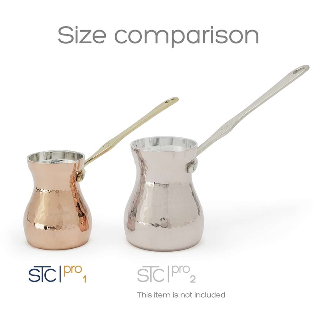 STC Pro 1 Handcrafted Copper Cezve Ibrik Pot for 1 cup