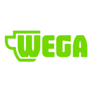 Green 'WEGA' logo on a white background